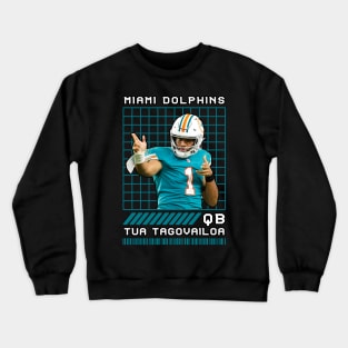 TUA TAGOVAILOA - QB - MIAMI DOLPHINS Crewneck Sweatshirt